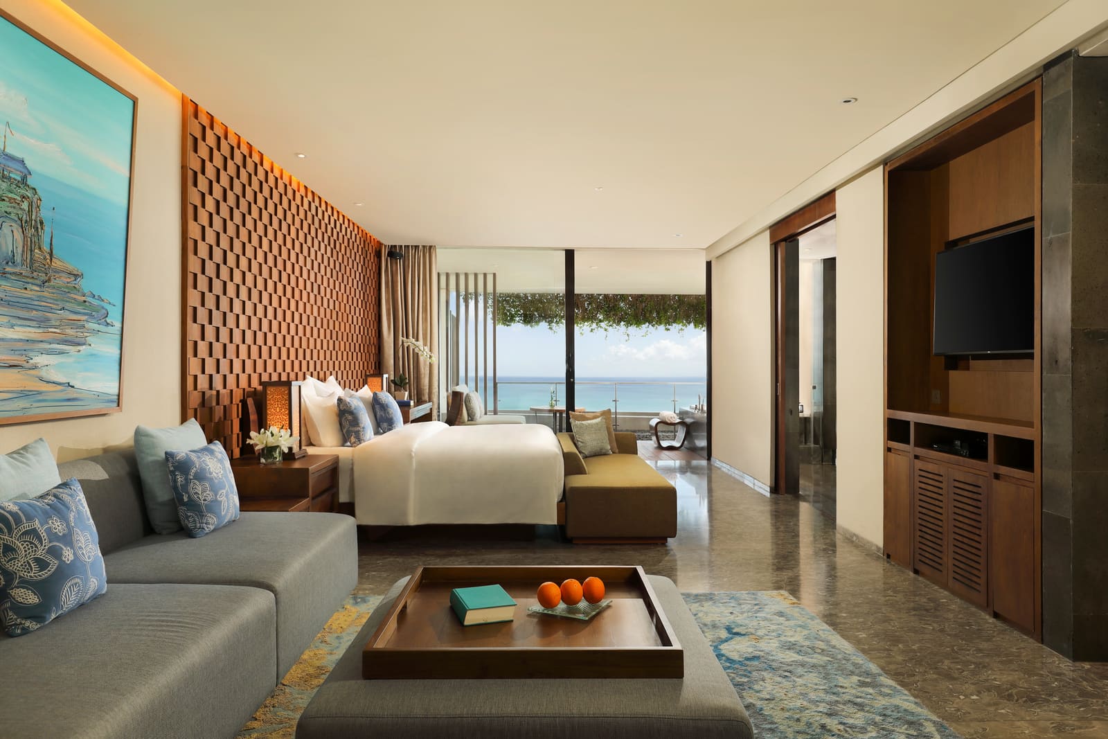 Suite interior with ocean outlook